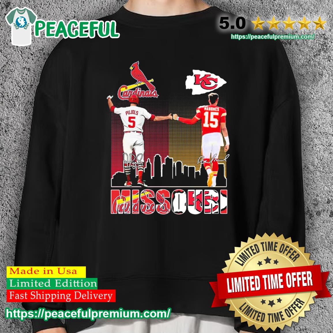 Missouri ST Louis Cardinals Pujols Kansas City Chiefs Patrick Mahomes T  Shirt, hoodie, sweater, long sleeve and tank top