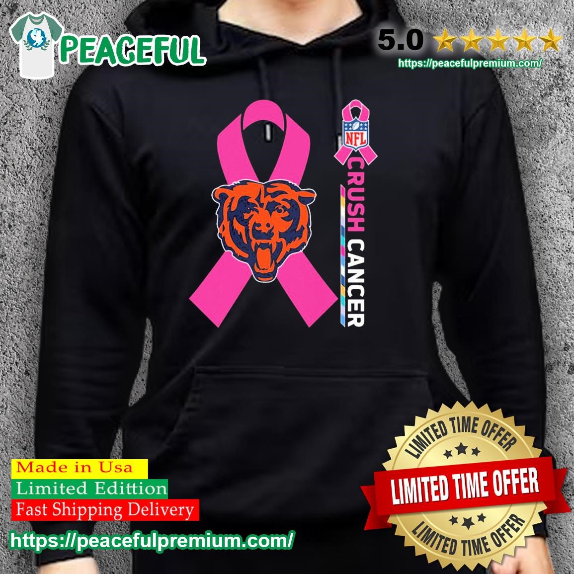 NFL Crush Cancer Chicago Bears Shirt, hoodie, sweater, long sleeve