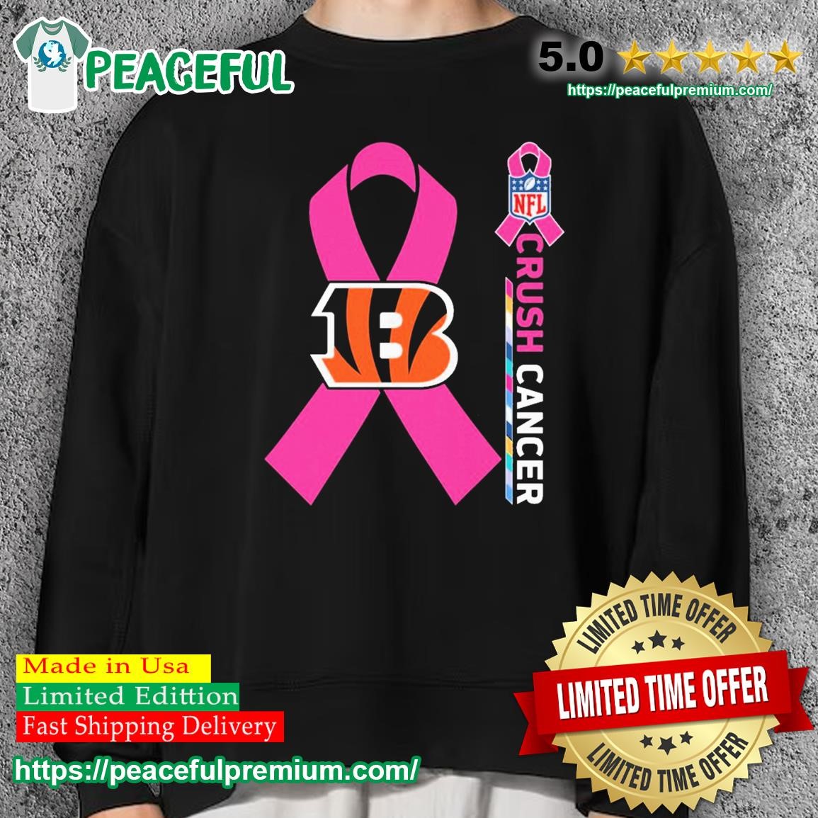 NFL Crush Cancer Cincinnati Bengals Shirt, hoodie, sweater, long sleeve and  tank top