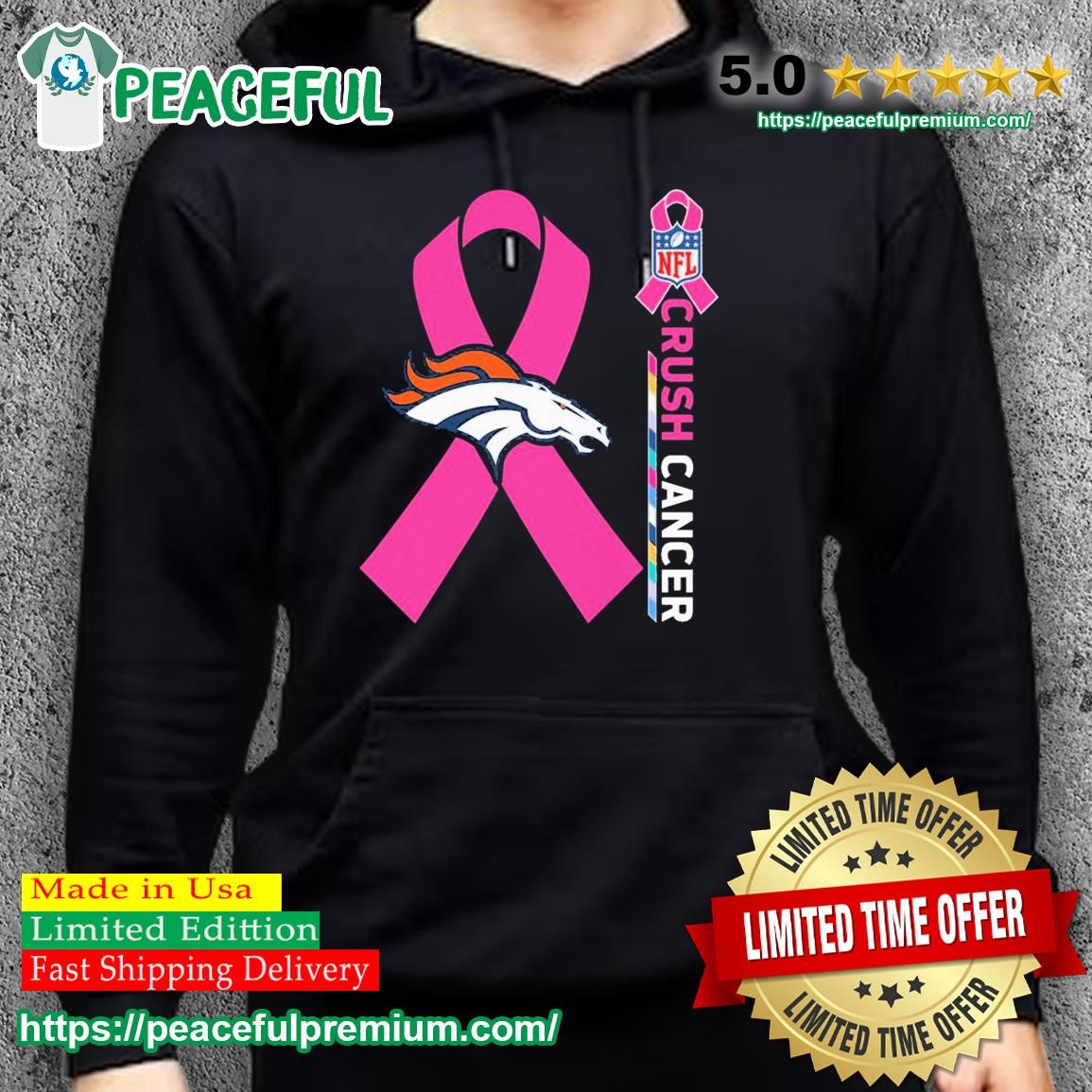 NFL Crush Cancer Denver Broncos Shirt, hoodie, sweater, long sleeve and  tank top