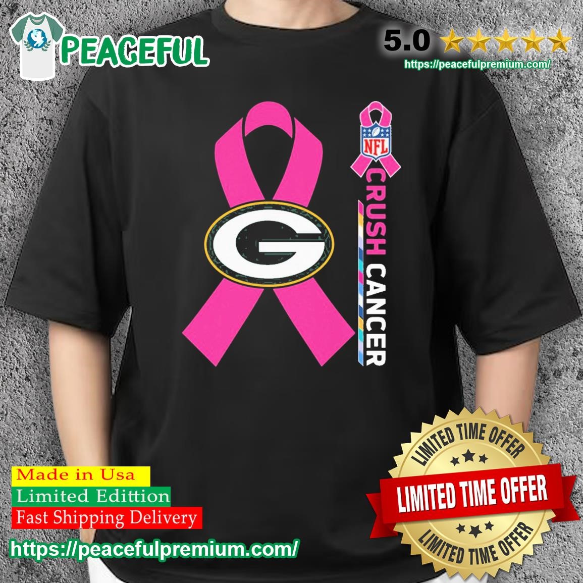 Green Bay Packers Nfl Crush Cancer T-shirt,Sweater, Hoodie, And