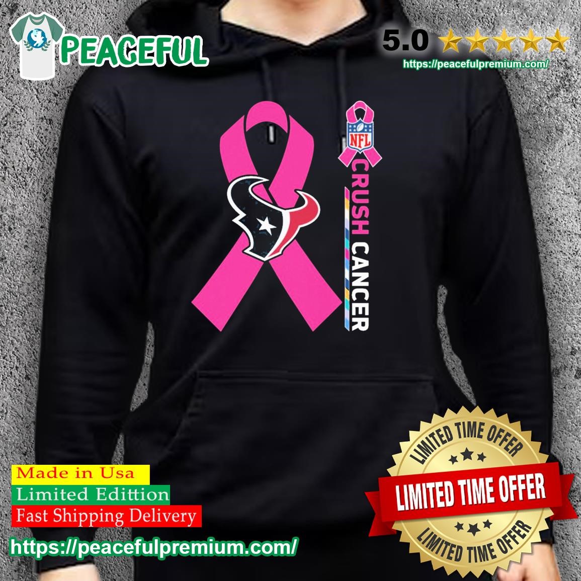 Official houston Texans I Wear Pink For Breast Cancer Awareness Shirt,  hoodie, sweater, long sleeve and tank top