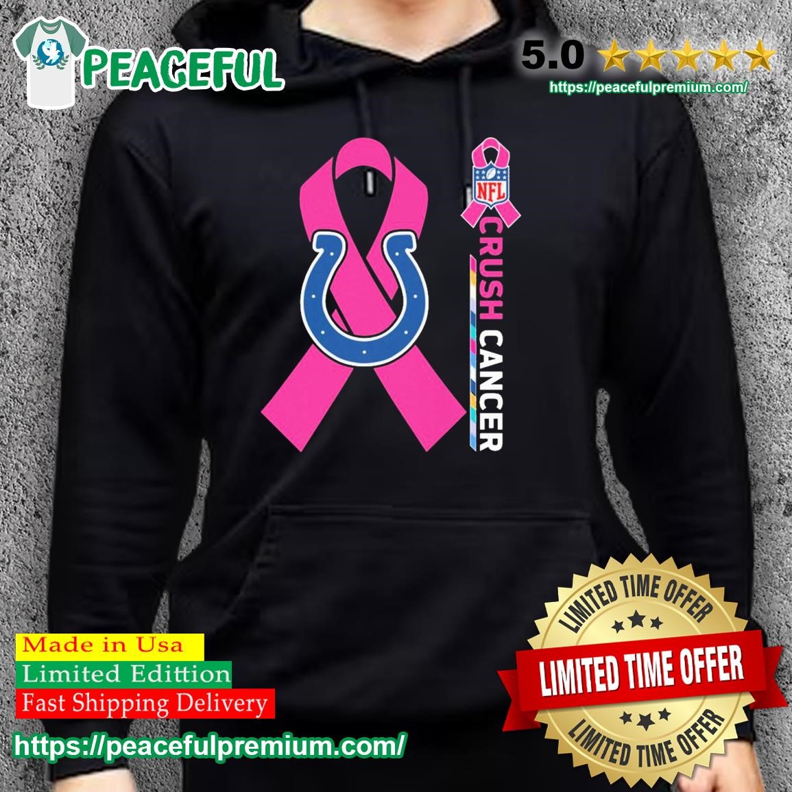 NFL Crush Cancer Indianapolis Colts Shirt, hoodie, sweater, long sleeve and  tank top