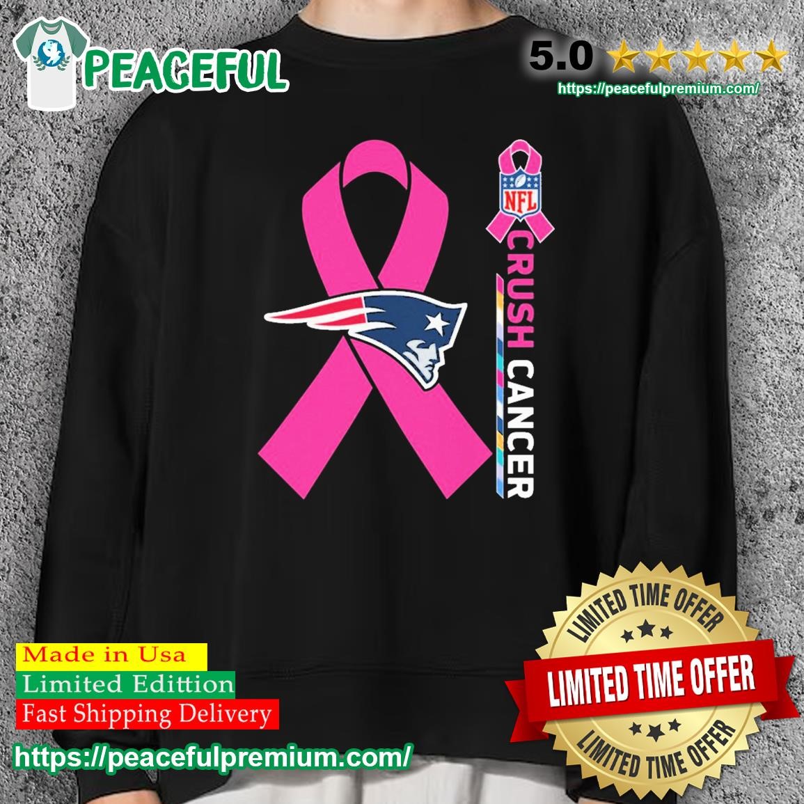 NFL Crush Cancer New England Patriots Shirt, hoodie, sweater, long