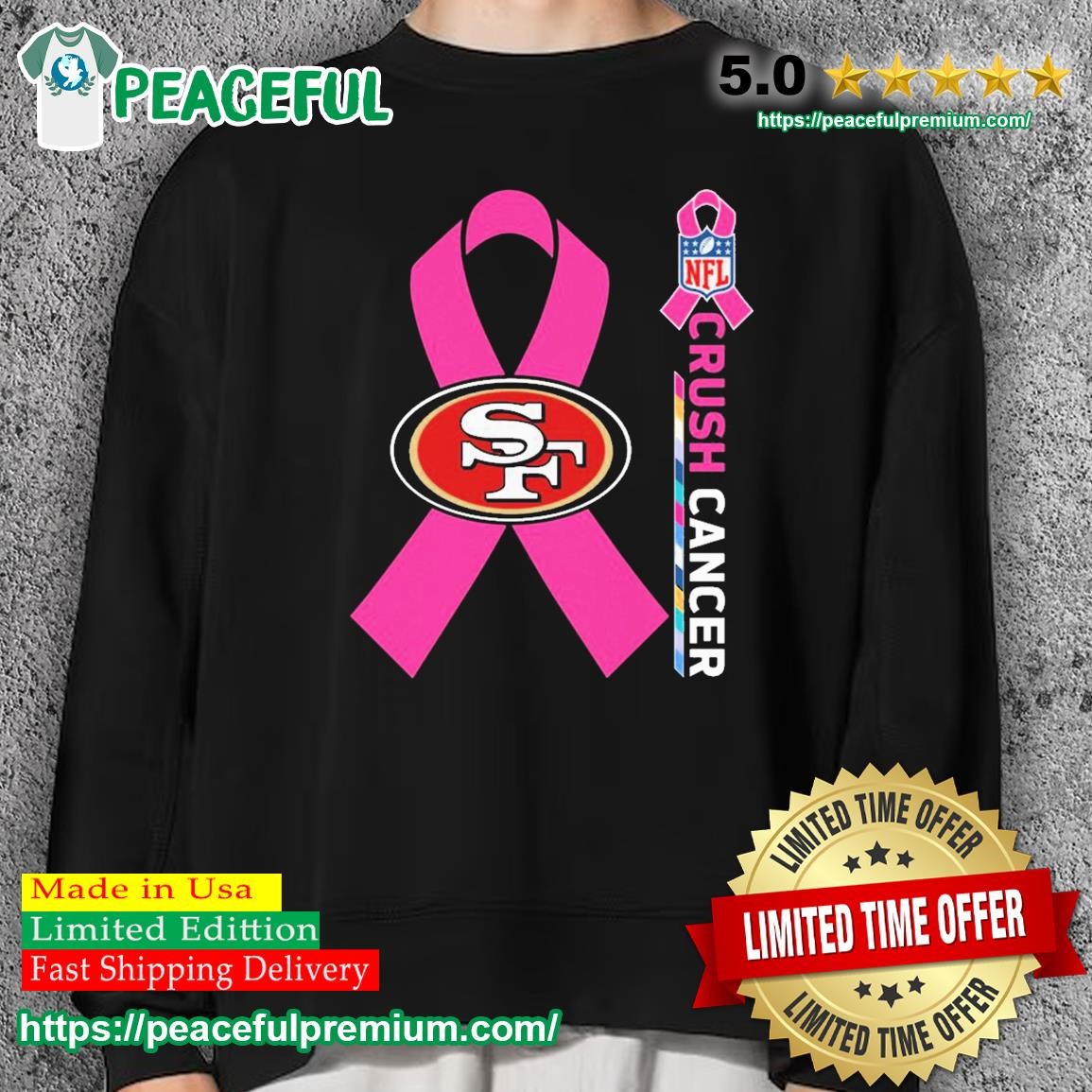 NFL Crush Cancer San Francisco 49ers Shirt, hoodie, sweater, long sleeve  and tank top