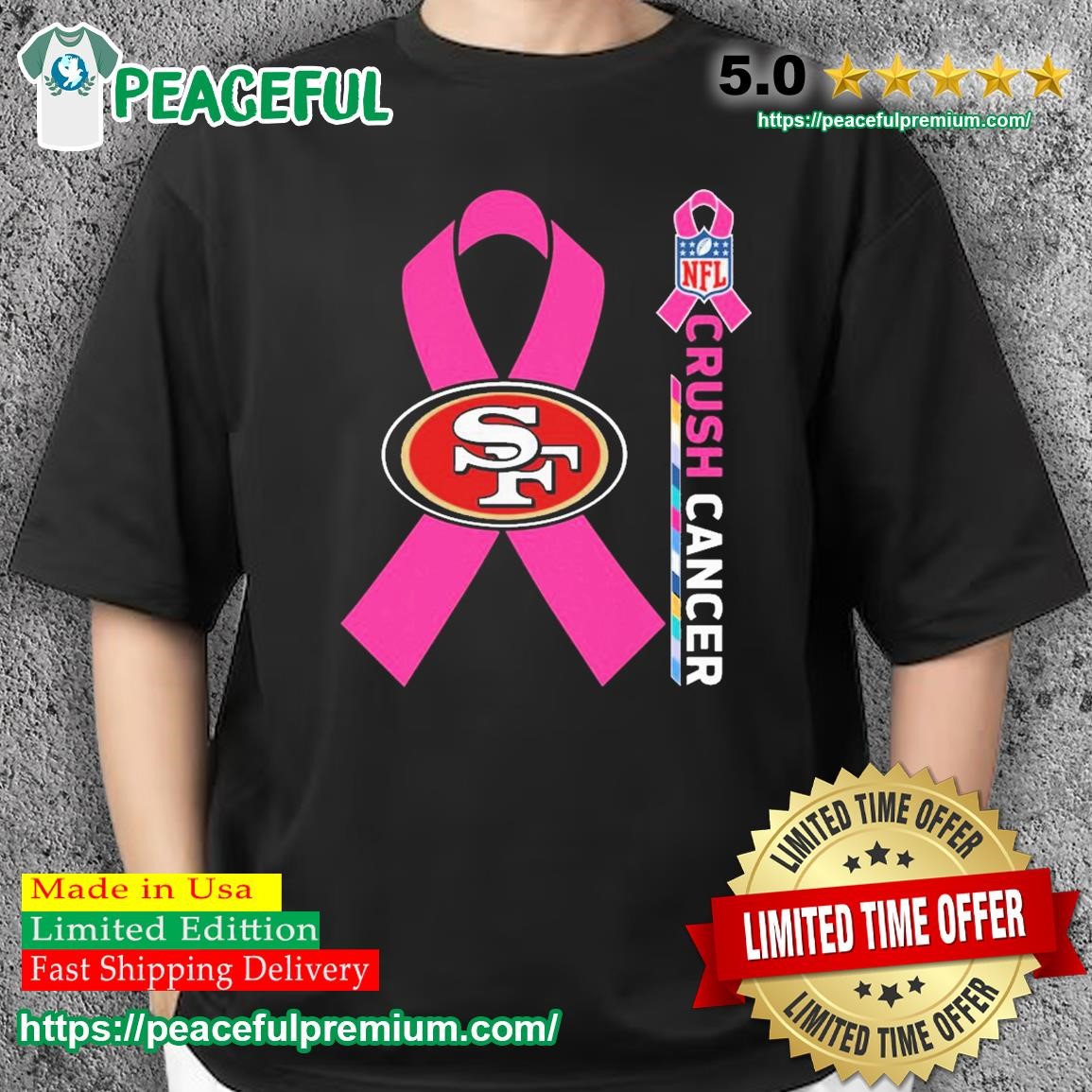 Product pittsburgh Steelers NFL crush cancer 2023 shirt, hoodie, sweater,  long sleeve and tank top