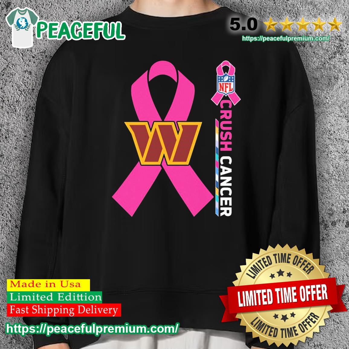 washington commanders breast cancer shirt