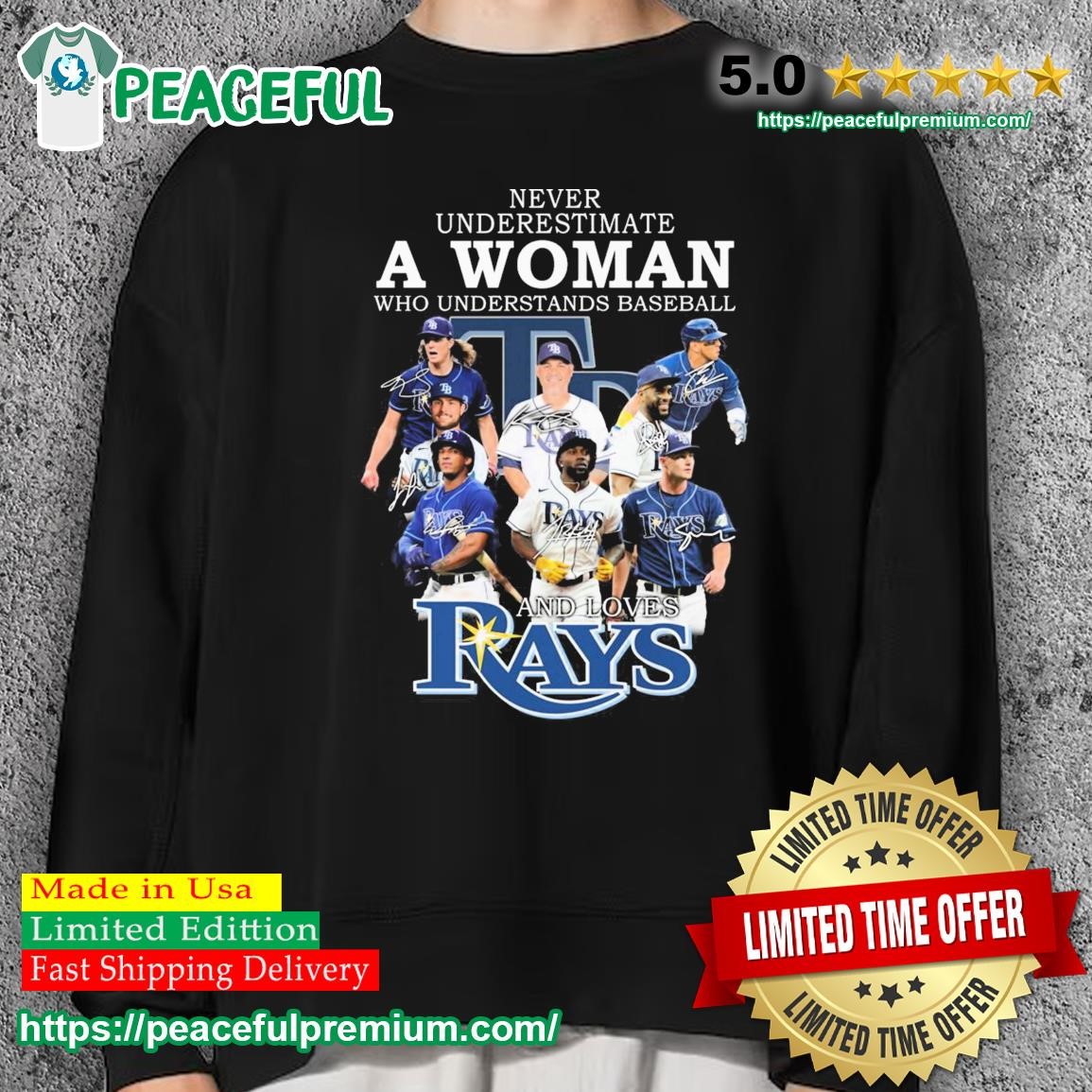 Official never Underestimate A Woman Who Understands Baseball And Loves Tampa  Bay Rays Champions Shirt, hoodie, sweater, long sleeve and tank top