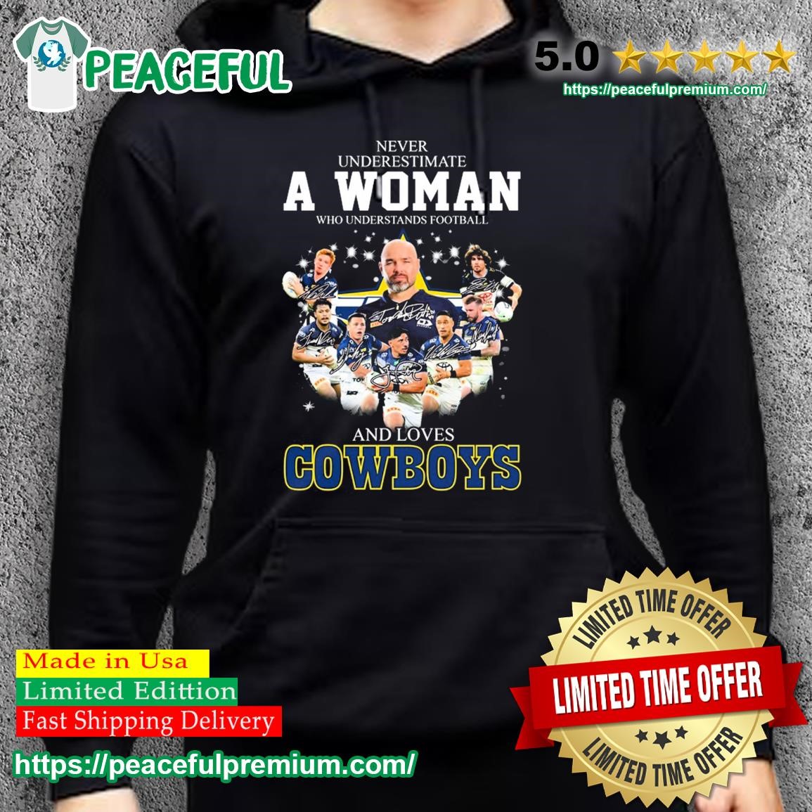 Never underestimate a Woman who understands football and loves North  Queensland Cowboys signatures shirt, hoodie, sweater, long sleeve and tank  top