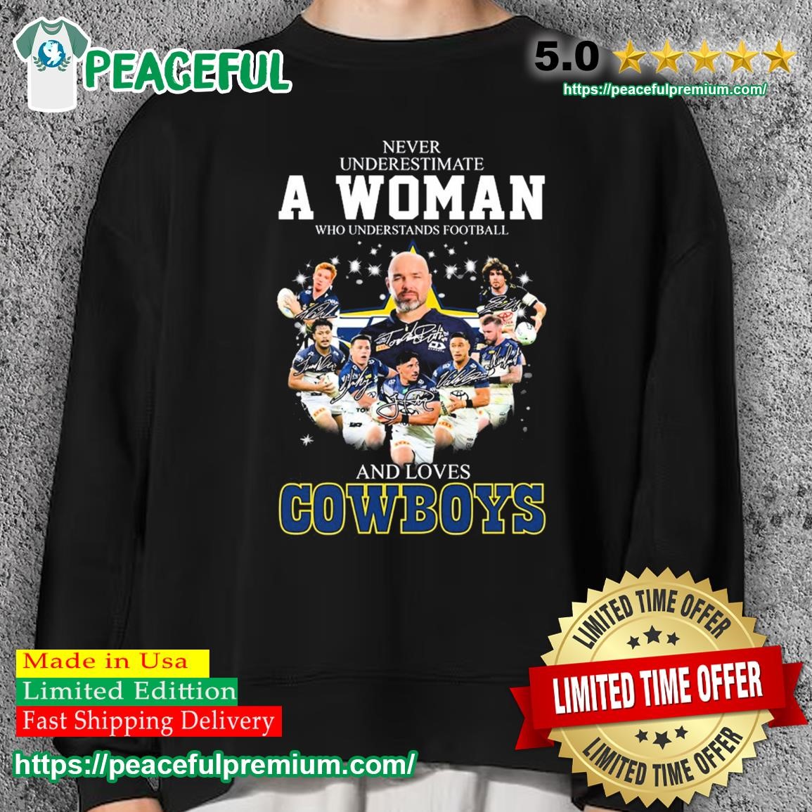 Dallas Cowboys Never Underestimate A Who Man Who Understands Football And  Loves Cowboys Shirt, hoodie, sweater, long sleeve and tank top