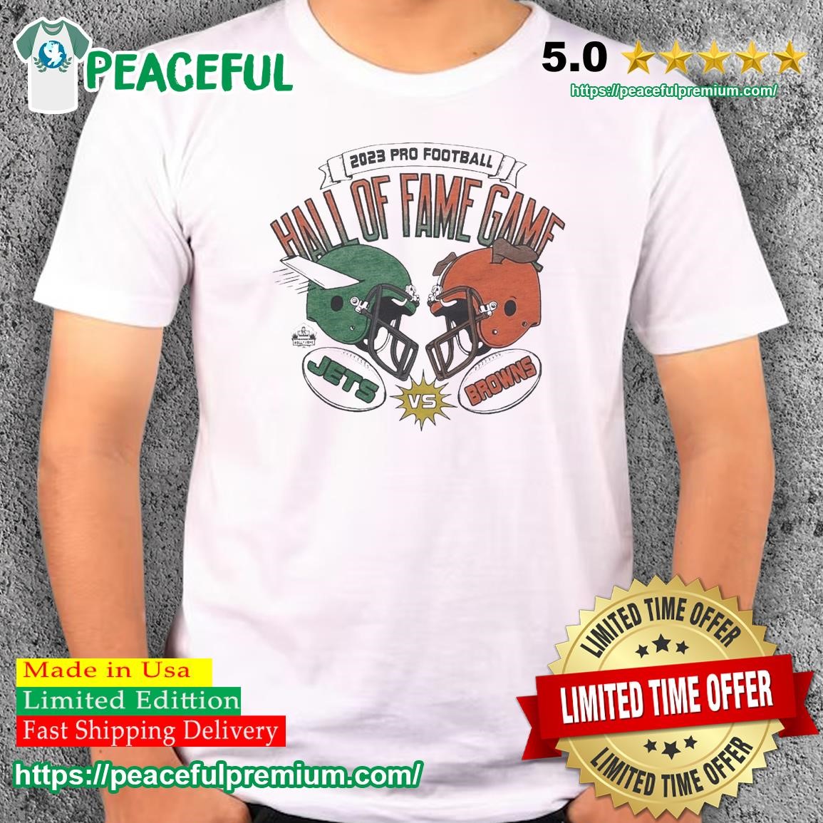 2023 Pro Football Hall Of Fame Game Jets Vs Browns Shirt Hall Of