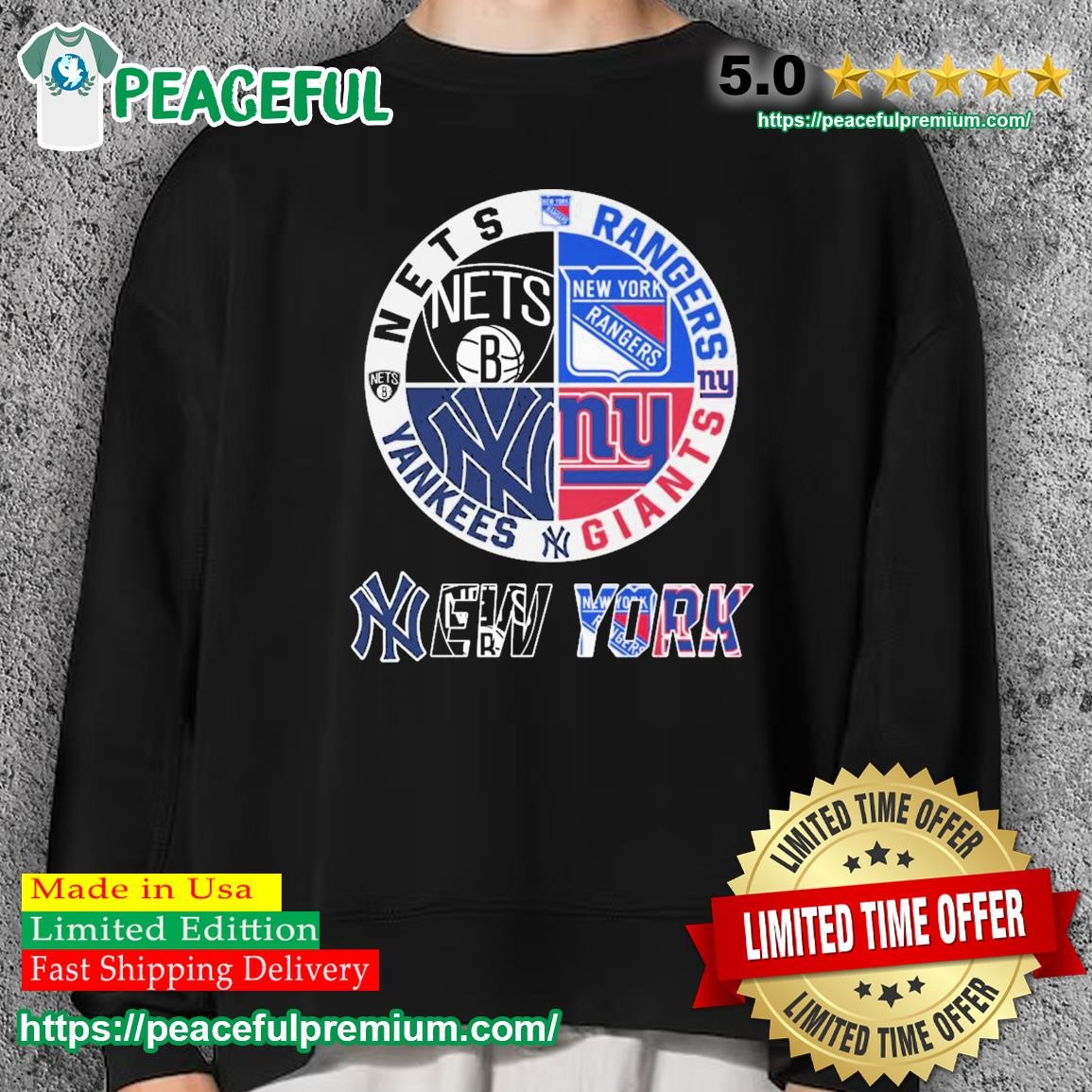 New York Sports Teams Logo Shirt Nets, Rangers, Giants And Yankees, hoodie,  sweater, long sleeve and tank top