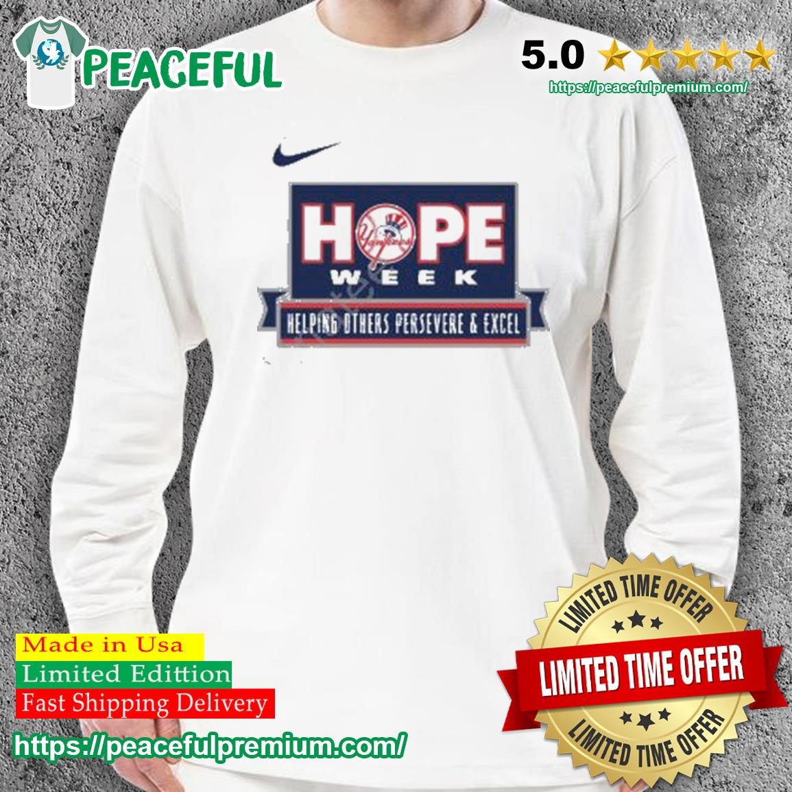 Official yankees Hope Week T Shirt, hoodie, sweater, long sleeve