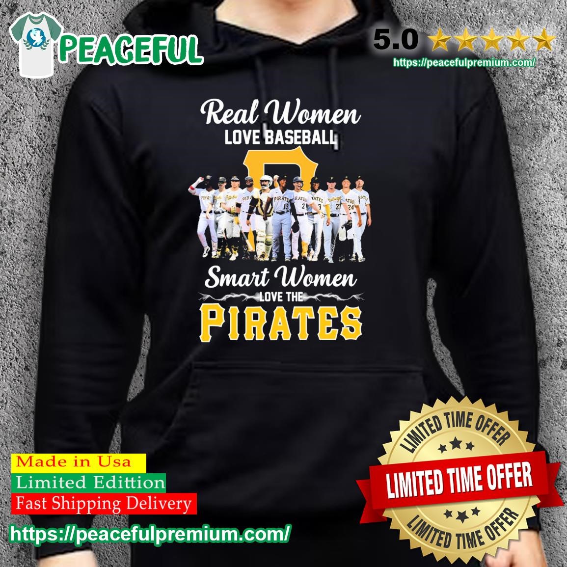 Pittsburgh Baseball Real Women Love Baseball Smart Women Love The Pirates  Shirt, hoodie, sweater, long sleeve and tank top