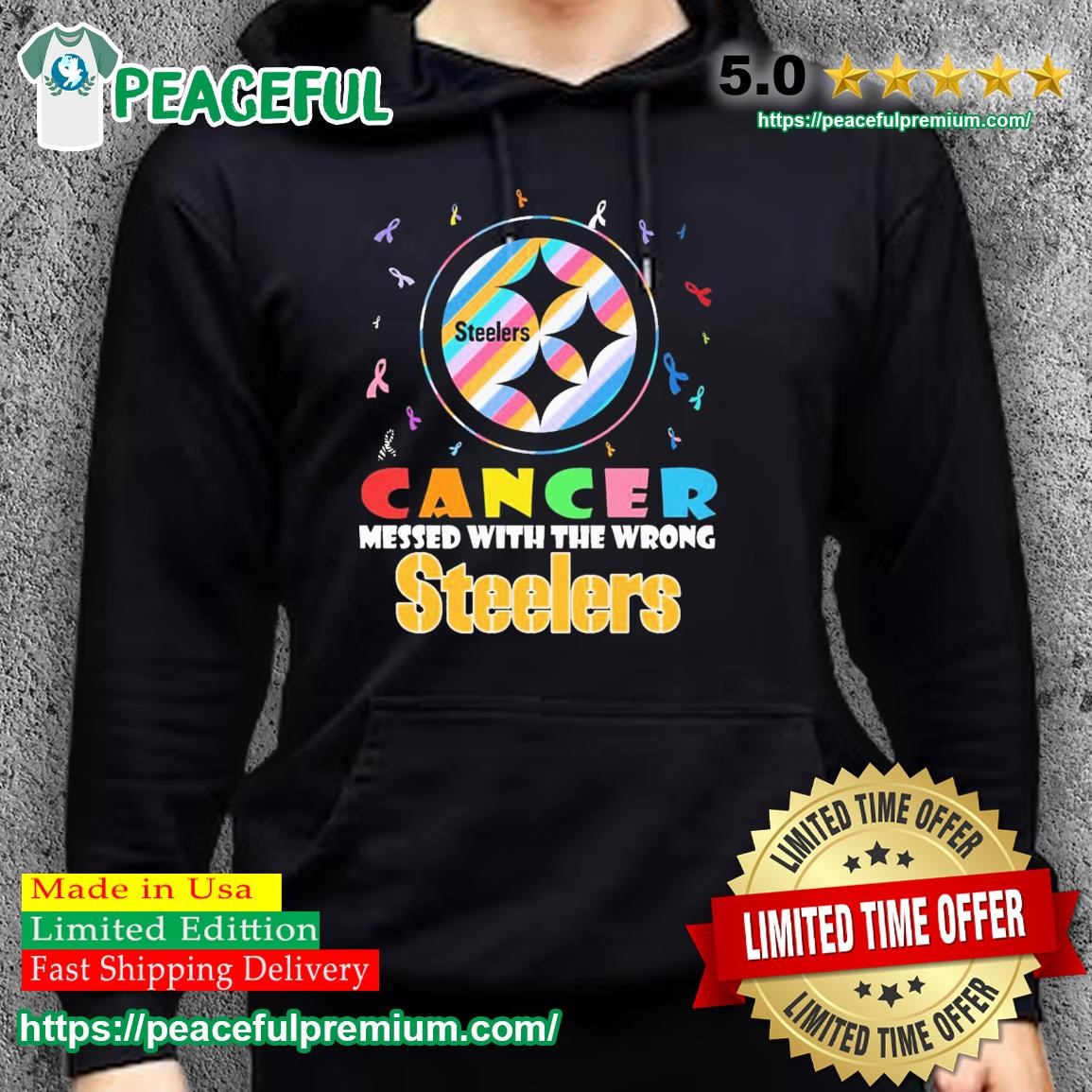 Pittsburgh Steelers NFL Cancer Mess With The Wrong Shirt, hoodie