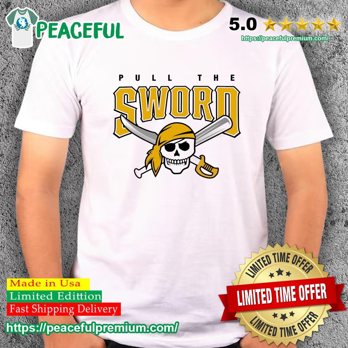 Pittsburgh Pirates Youth Distressed Logo T-Shirt