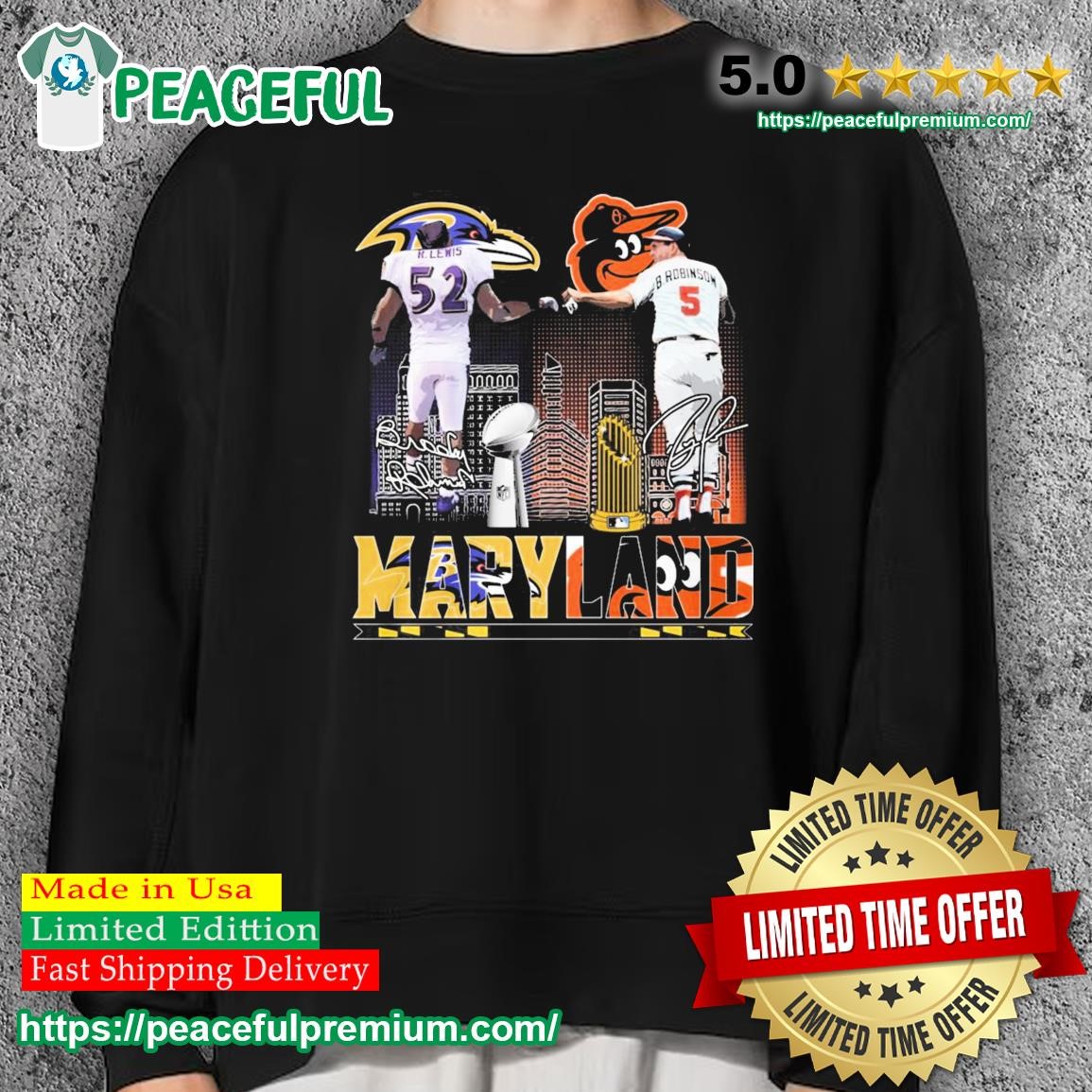 Ray Lewis And Brooks Robinson Maryland Sports Teams Signatures Shirt,  hoodie, sweater, long sleeve and tank top
