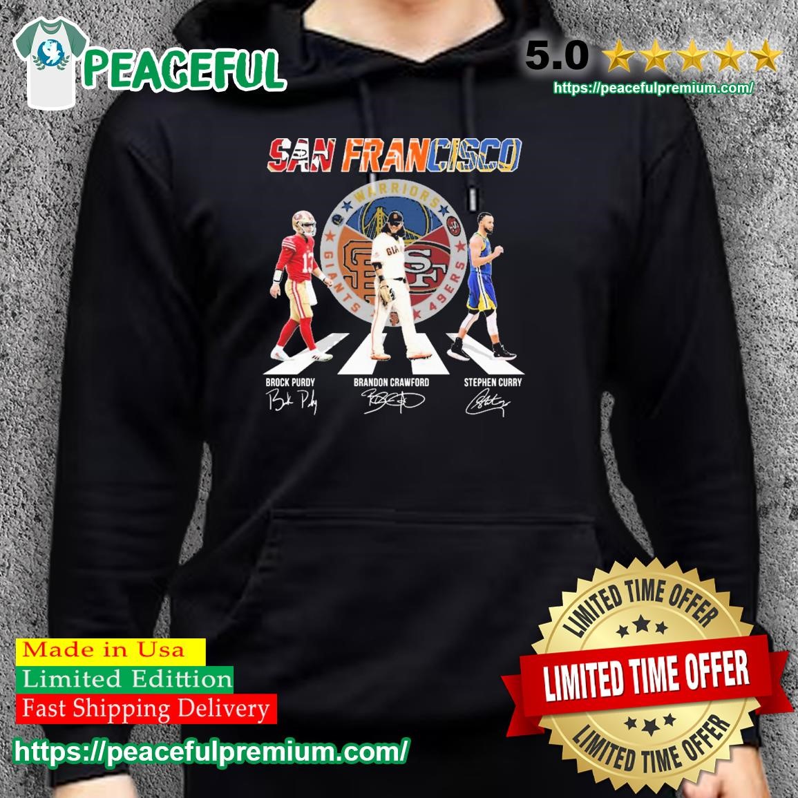 San Francisco Sports Teams Abbey Road Brock Purdy Brandon Crawford And Stephen Curry Signatures Shirt hoodie.jpg