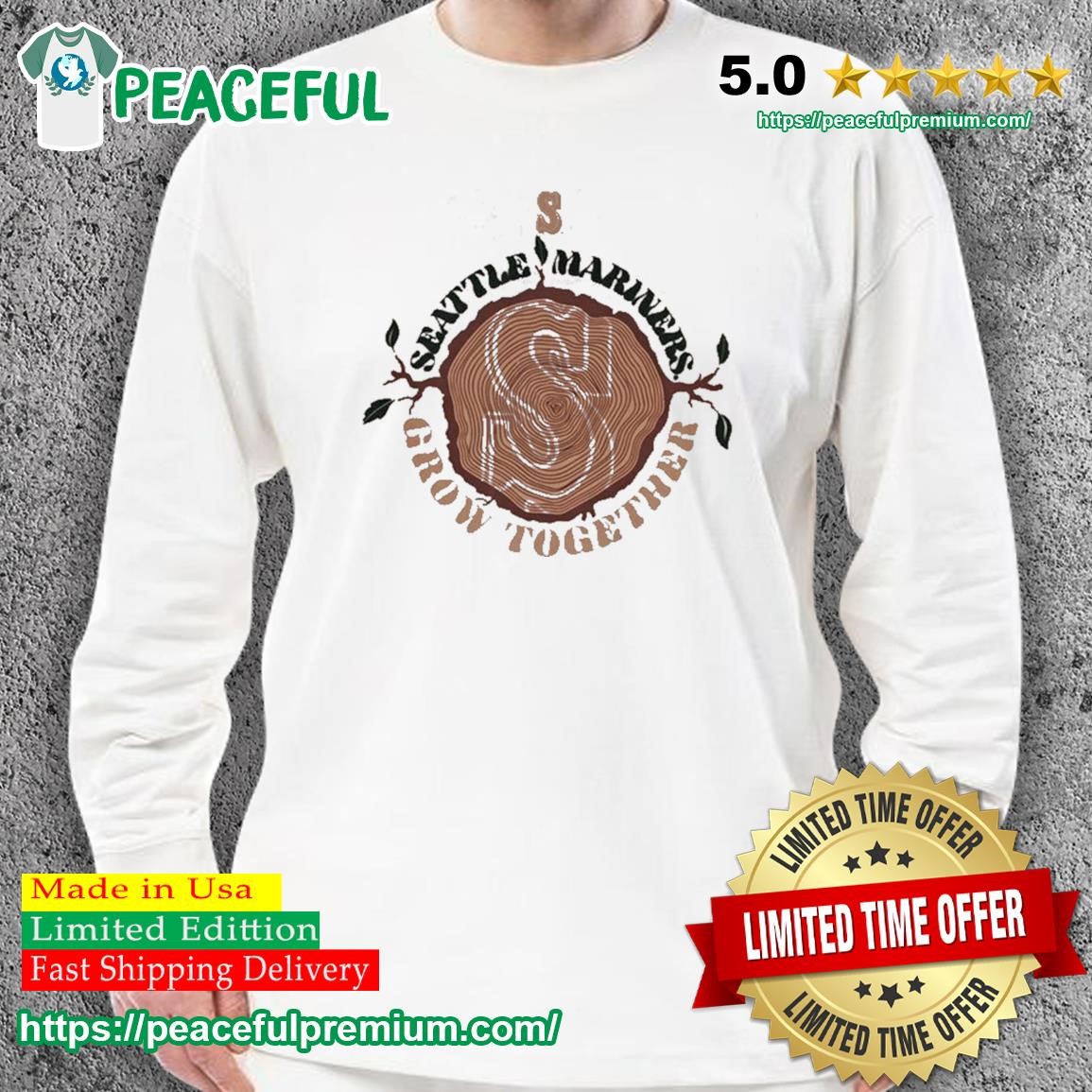 Seattle Mariners grow together wood shirt, hoodie, sweater, long sleeve and  tank top