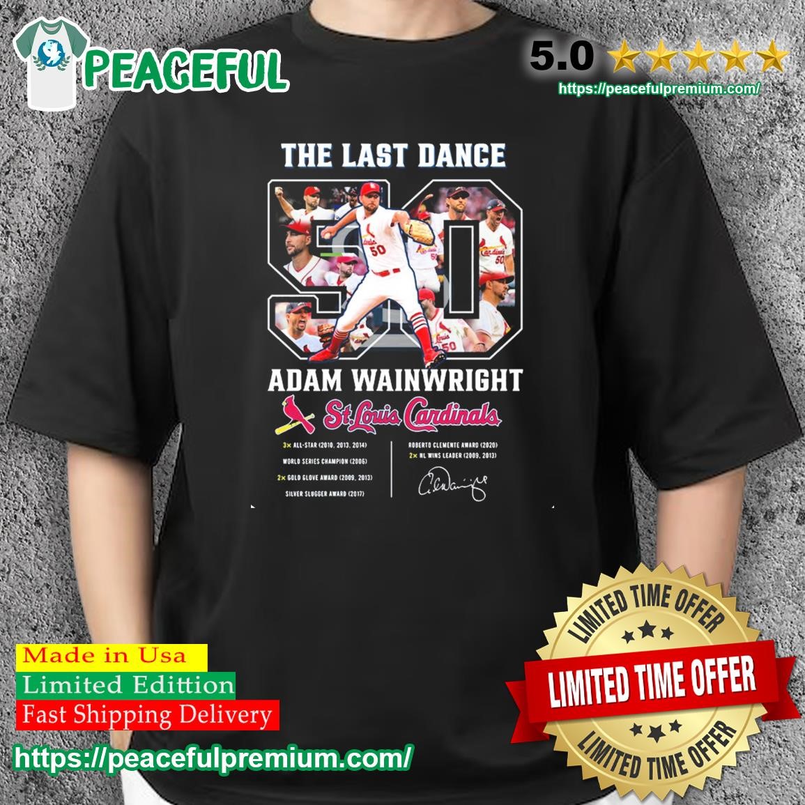 St Louis Cardinals Adam Wainwright The Last Dance Signature Shirt