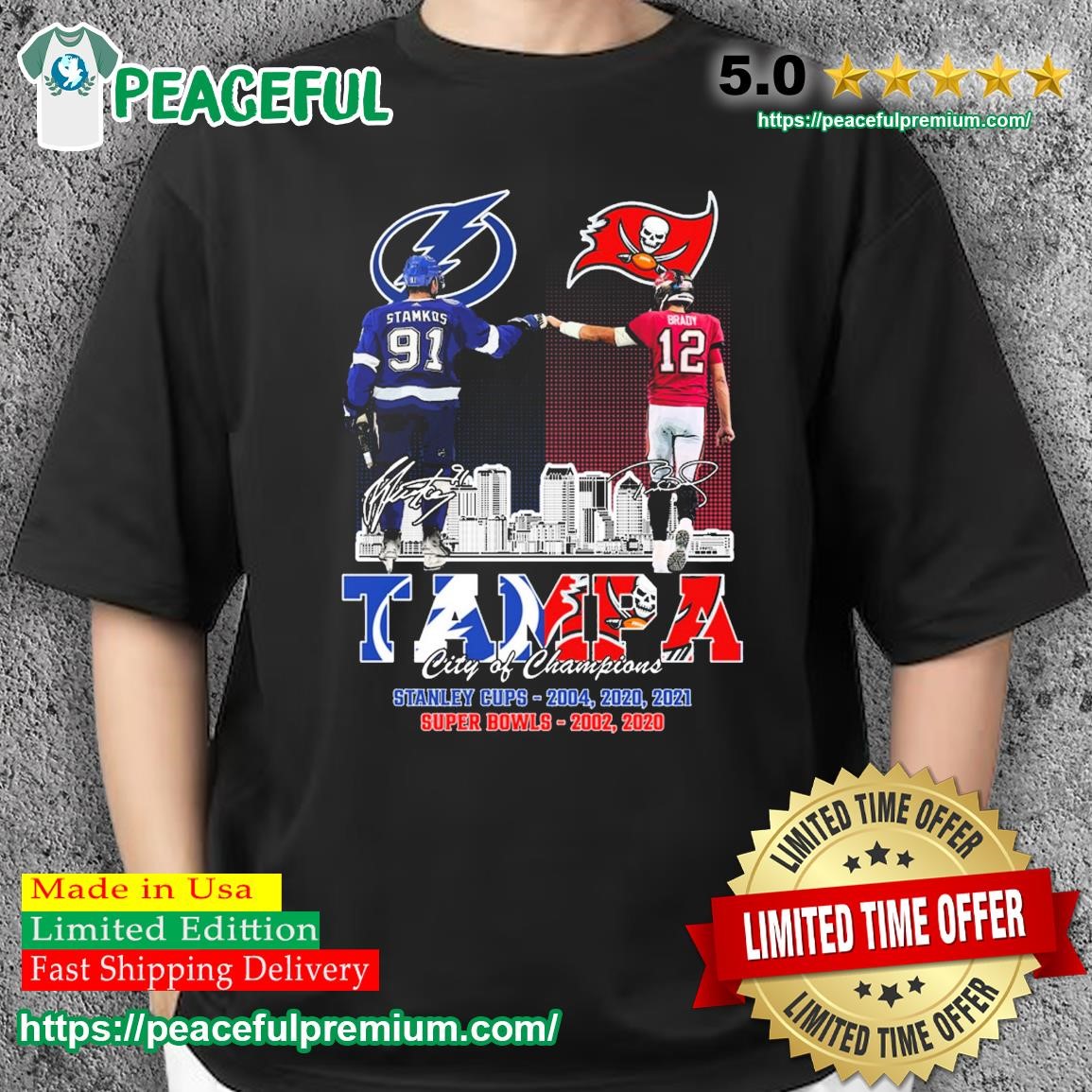 Funny tampa bay buccaneers and tampa bay lightning skyline 2023 shirt,  hoodie, sweater, long sleeve and tank top