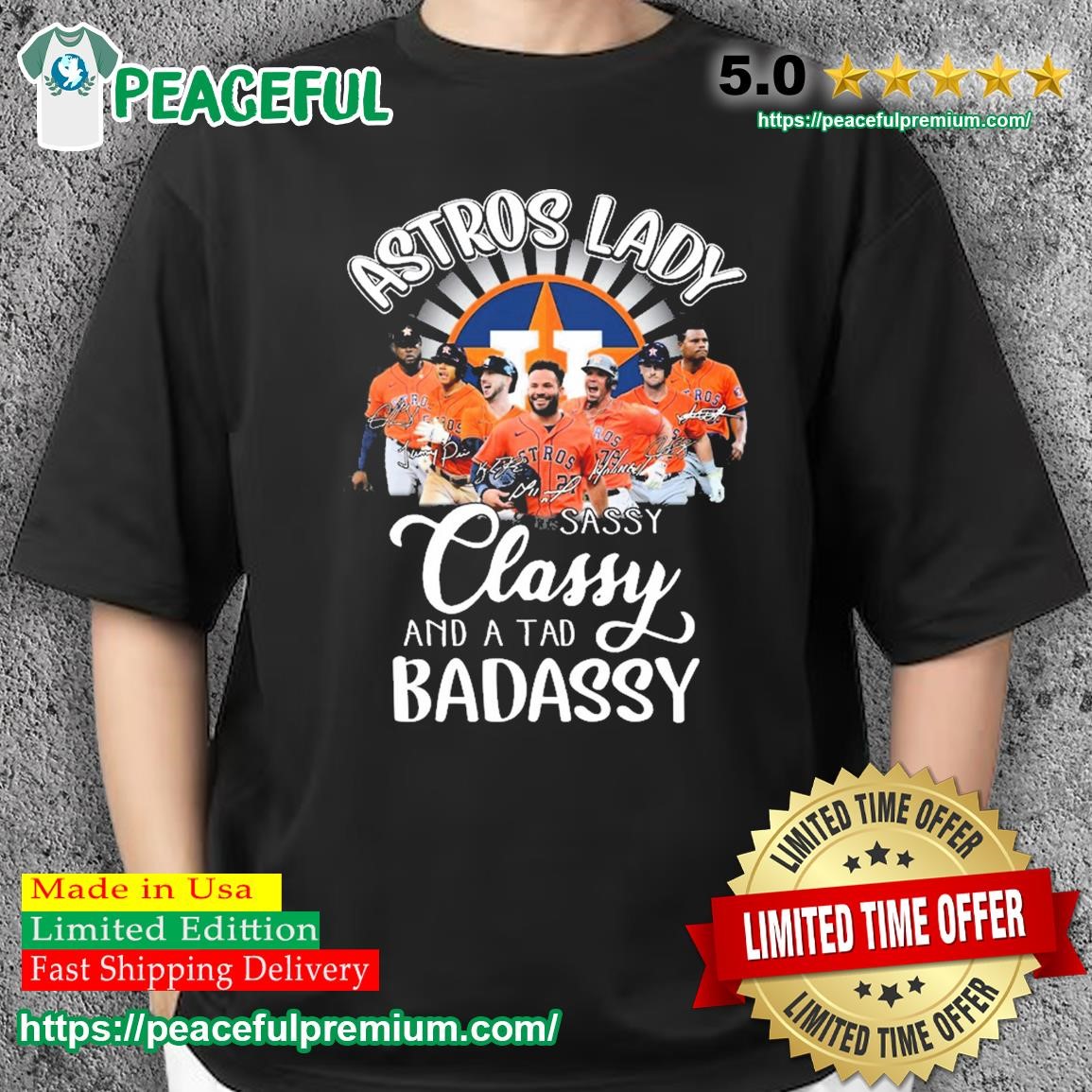 The Astros Lady Sassy Classy And A Tad Badassy 2023 Signatures Shirt