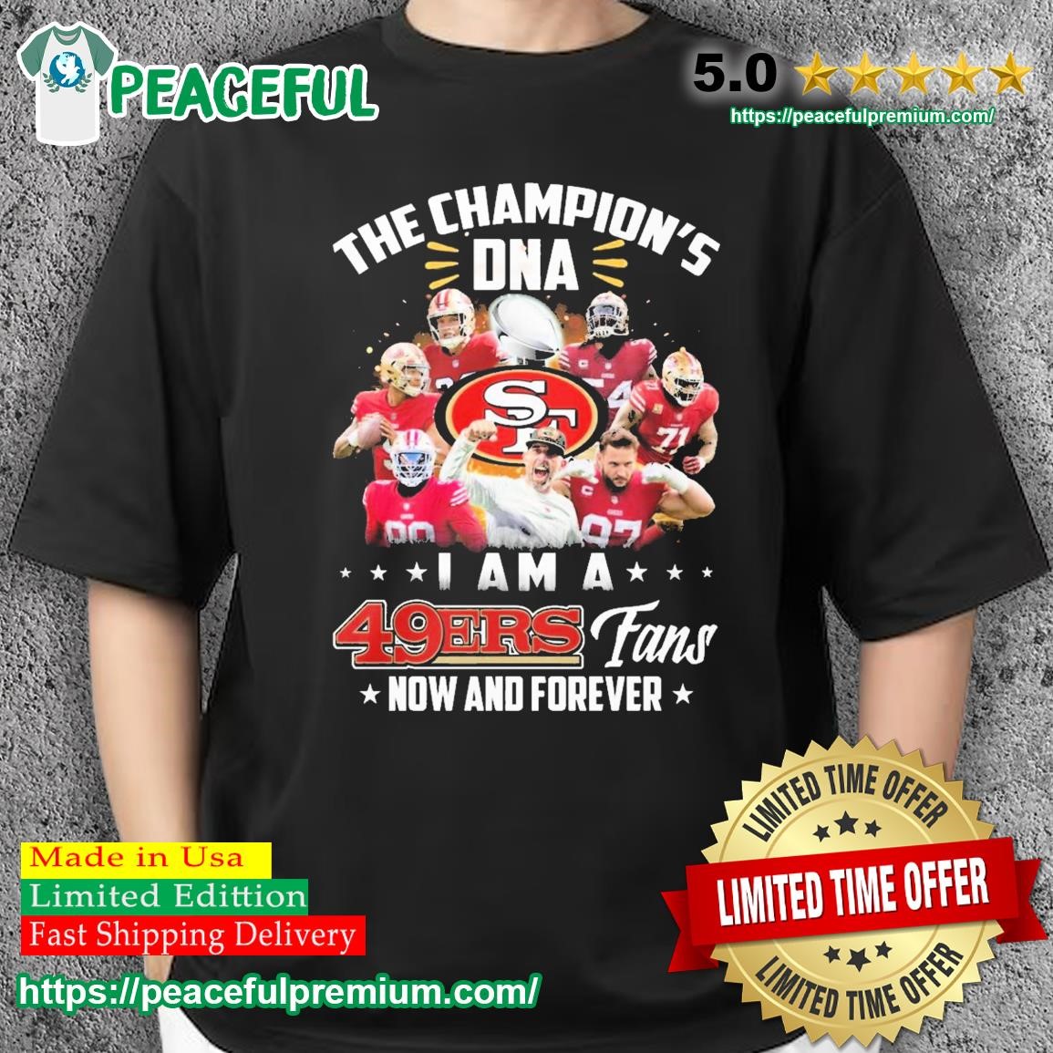 Official the Champions DNA I Am A San Francisco 49ers Fan Now And