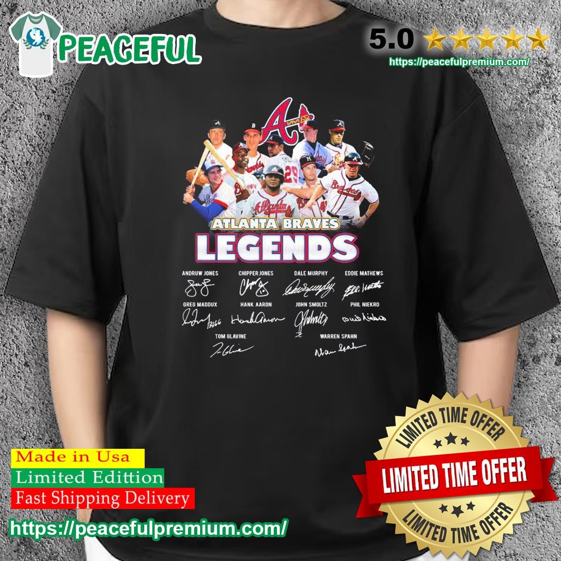 Atlanta Braves Team Baseball Legends Signatures shirt, hoodie