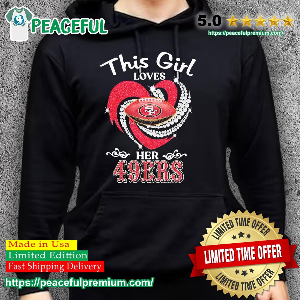 San Francisco 49ers This Girl Love Her 49ers 2023 T-shirt, hoodie,  longsleeve, sweatshirt, v-neck tee