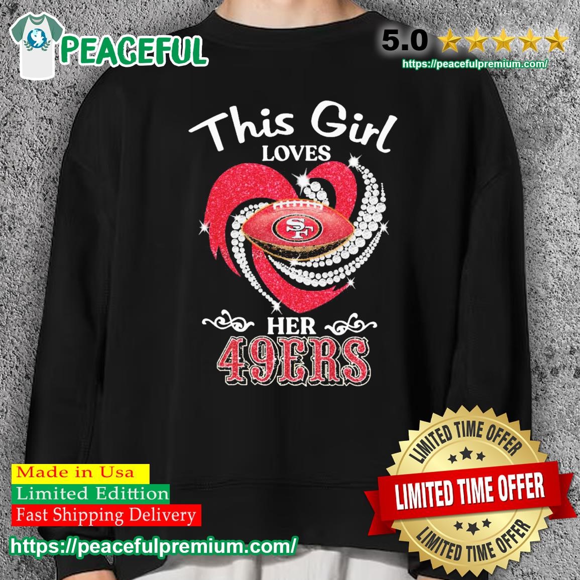 San Francisco 49ers This Girl Love Her 49ers 2023 T-shirt, hoodie,  longsleeve, sweatshirt, v-neck tee