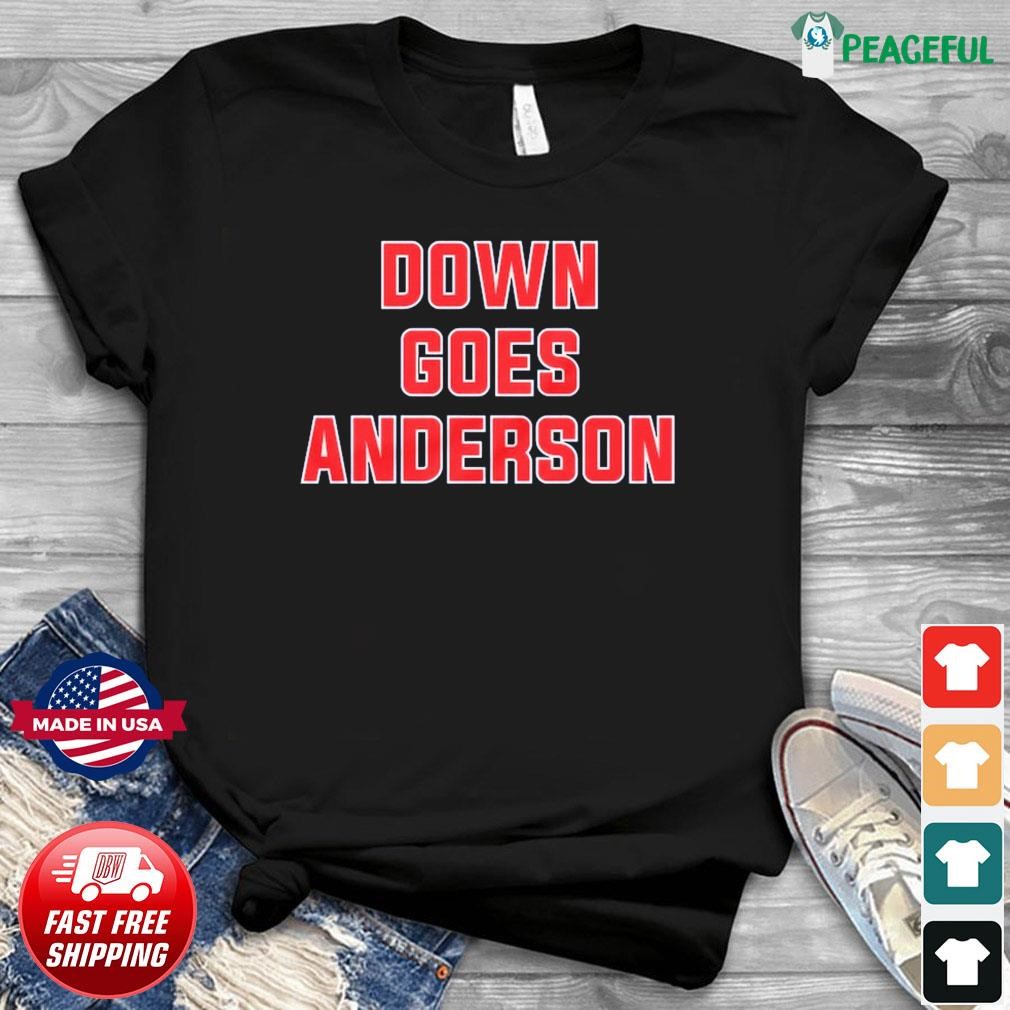 Down Goes Anderson Shirt Jose Ramirez Vs Tim Anderson Shirt Funny