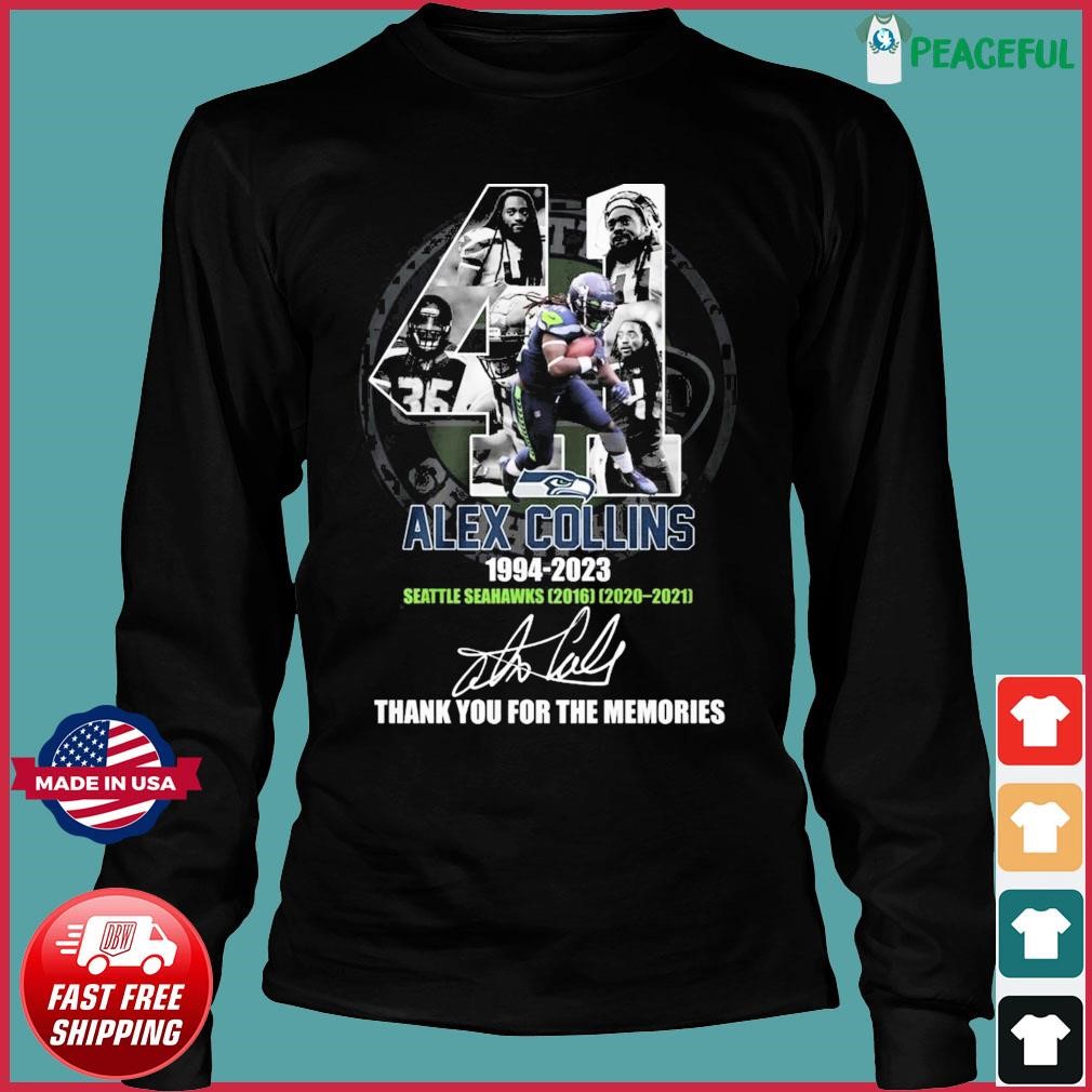 Alex Collins 1994 2023 Memories Seatle Seahawks NFL Shirt, hoodie