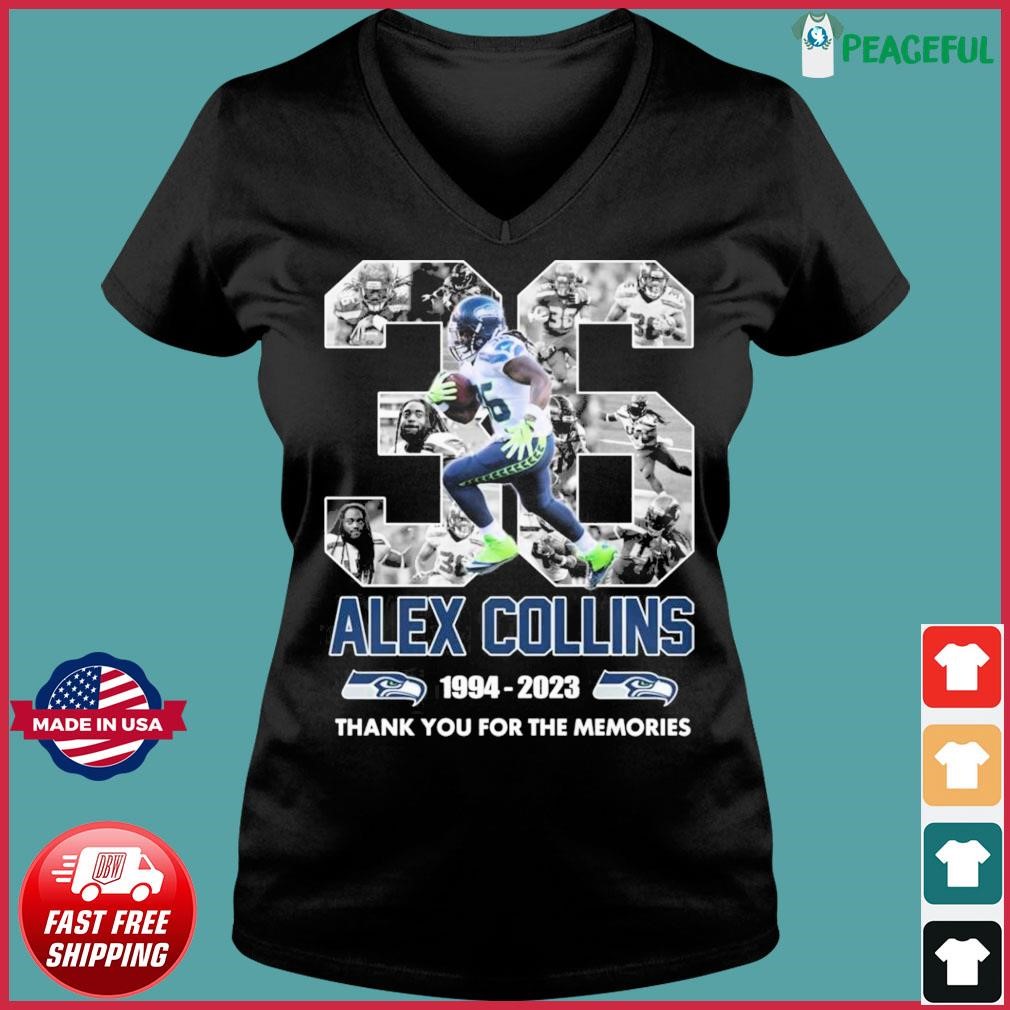 Alex Collins 1994 2023 Memories Seatle Seahawks NFL Shirt, hoodie, sweater  and long sleeve