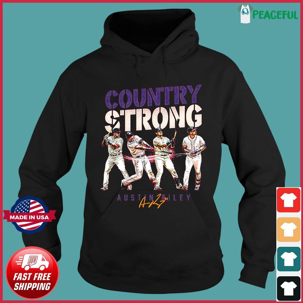 Austin Riley Country Strong Signature shirt, hoodie, sweater, long sleeve  and tank top