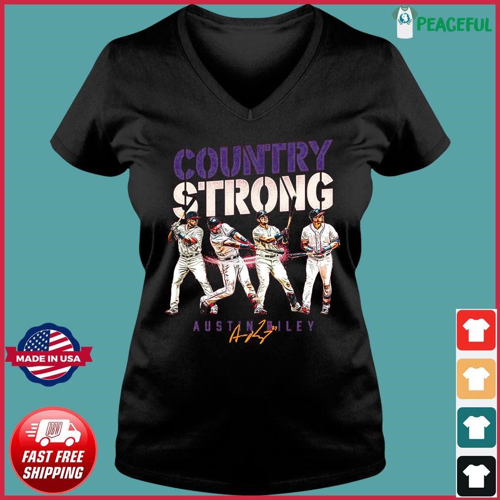 Austin Riley Country Strong Signature shirt, hoodie, sweater, long sleeve  and tank top