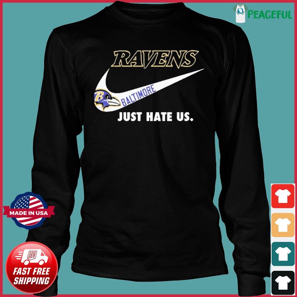 Nike Logo Baltimore Ravens Shirt - High-Quality Printed Brand