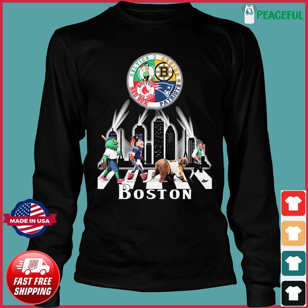 Boston Sports team logos and Mascots shirt, hoodie, sweater, long