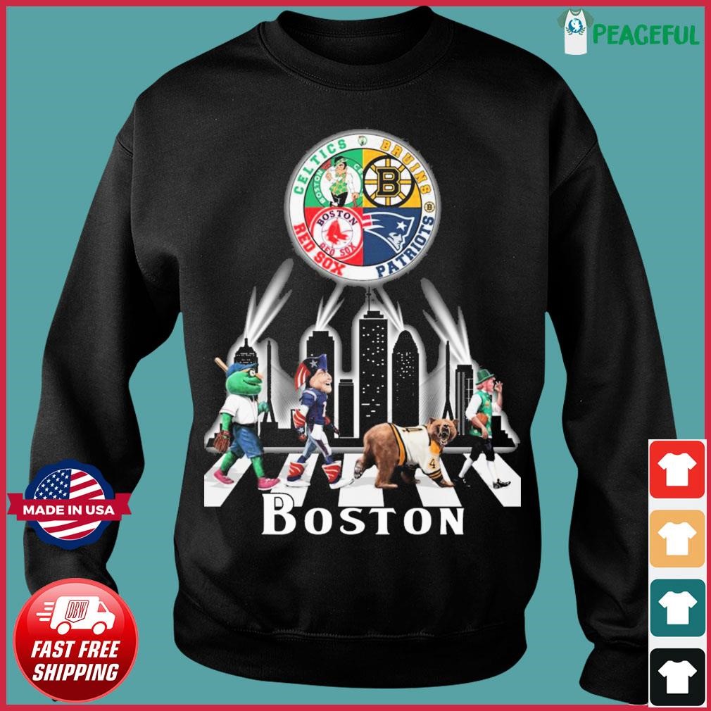 Boston Sports team logos and Mascots shirt, hoodie, sweater, long