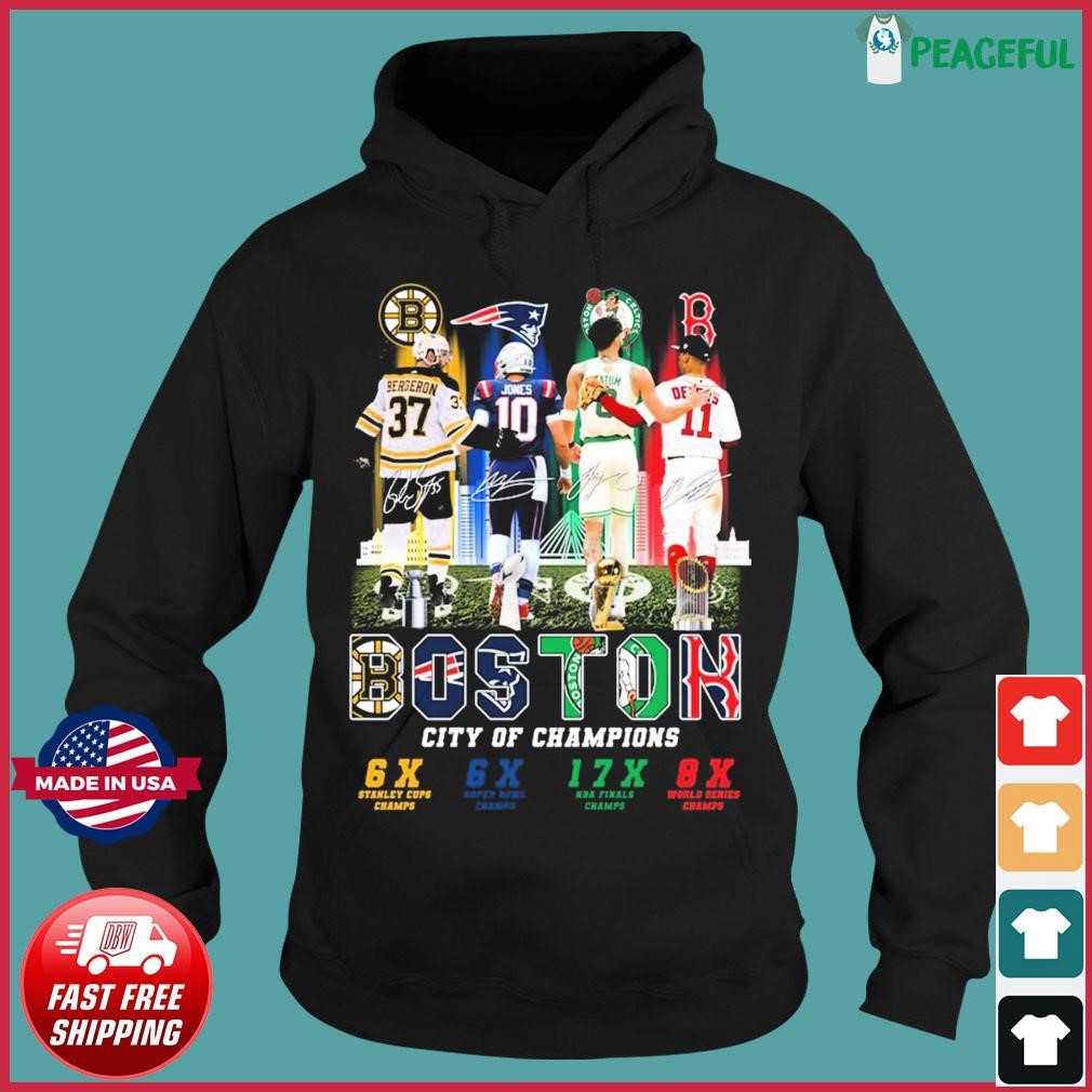 Boston Skyline Sports Teams Players City Of Champions Shirt