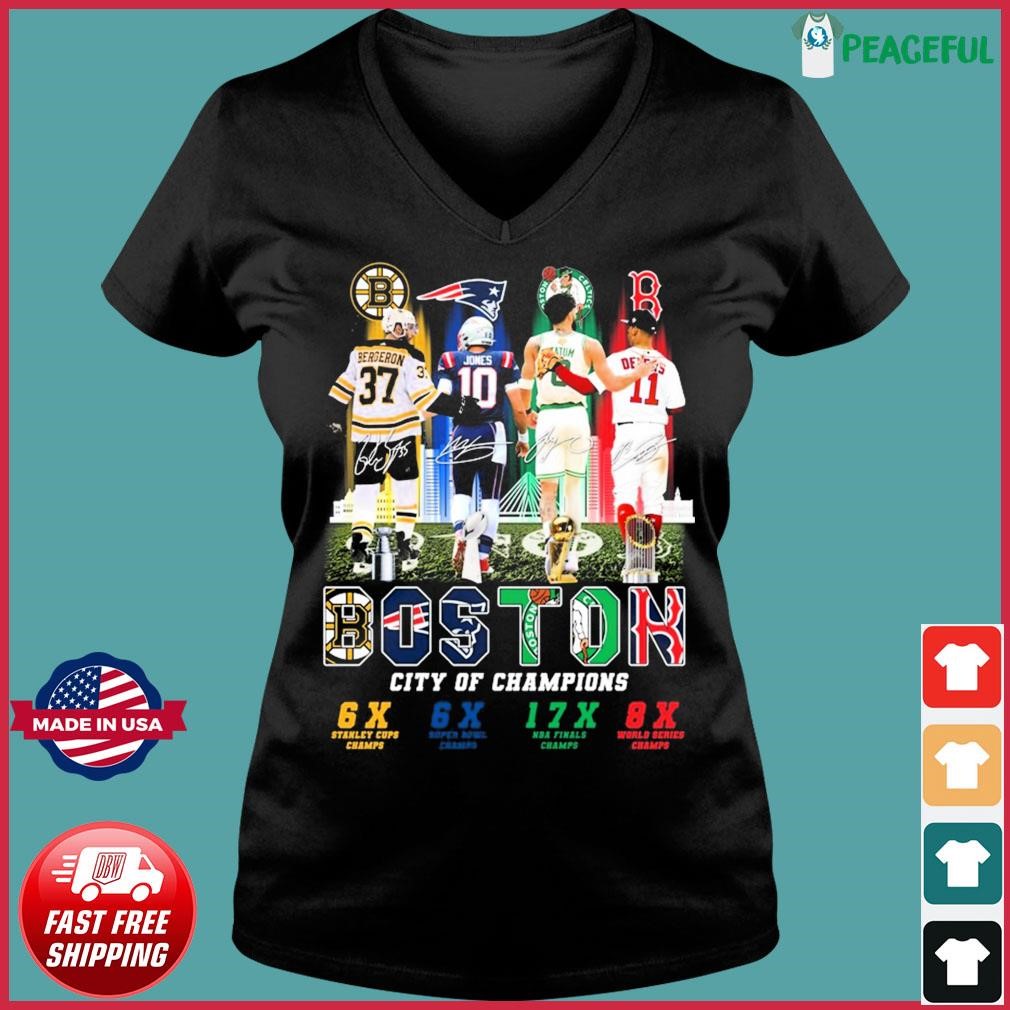 Boston Skyline Sports Teams Players City Of Champions Shirt