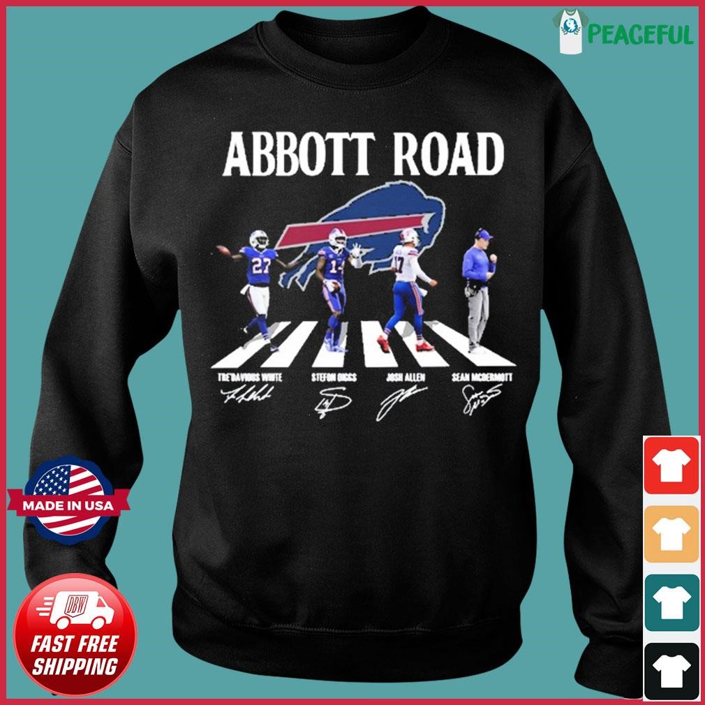 Buffalo Bills Abbey Road signatures shirt