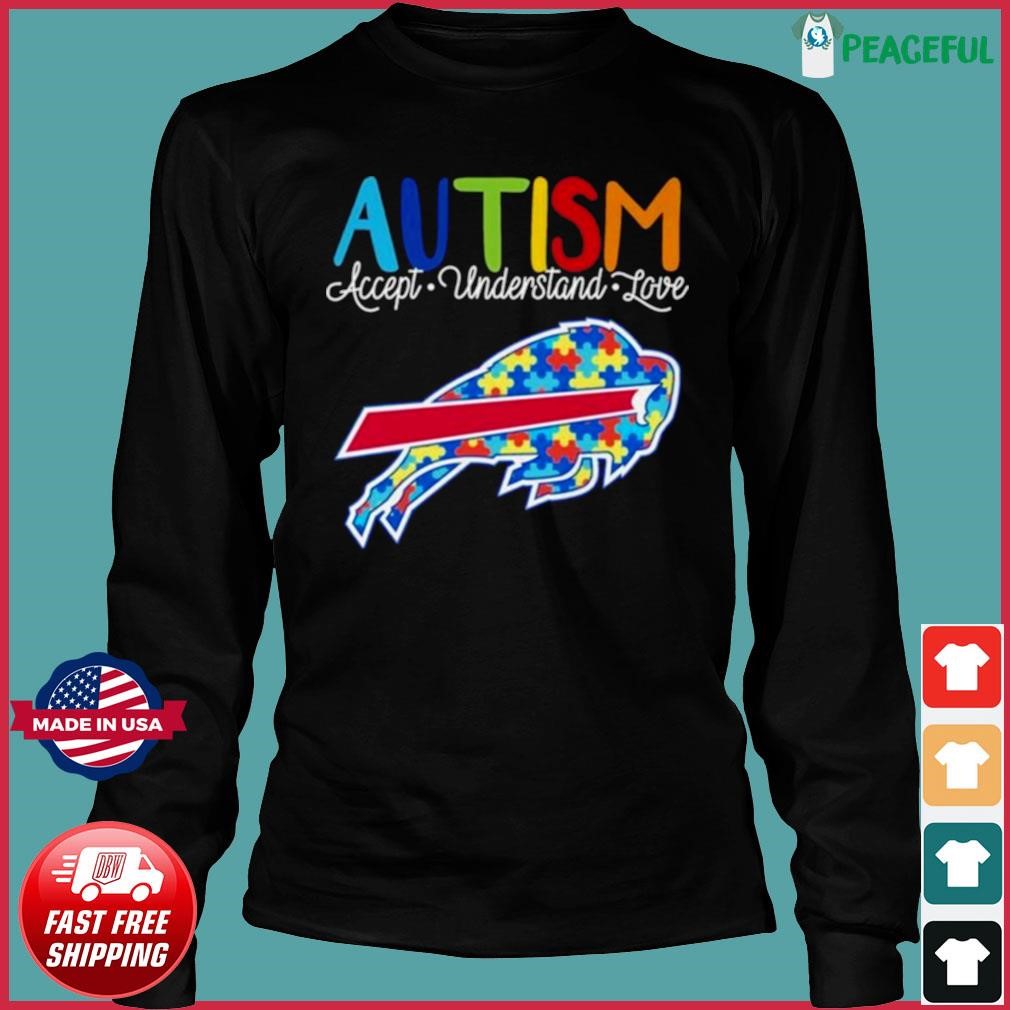 Official Buffalo bills autism accept understand love 2023 shirt