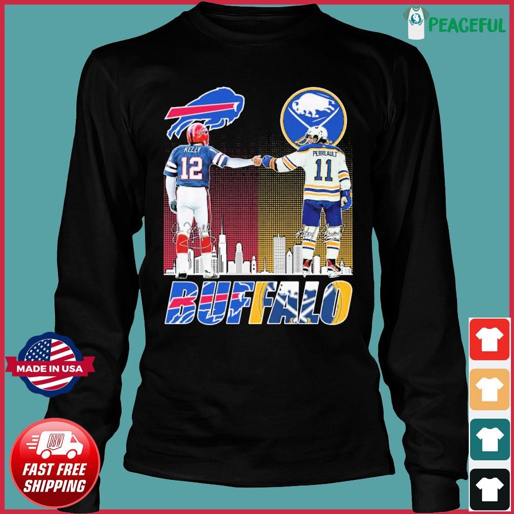 Buffalo Skyline Sports Teams Jim Kelly And Gilbert Perreault Signatures  Shirt, hoodie, sweater, long sleeve and tank top