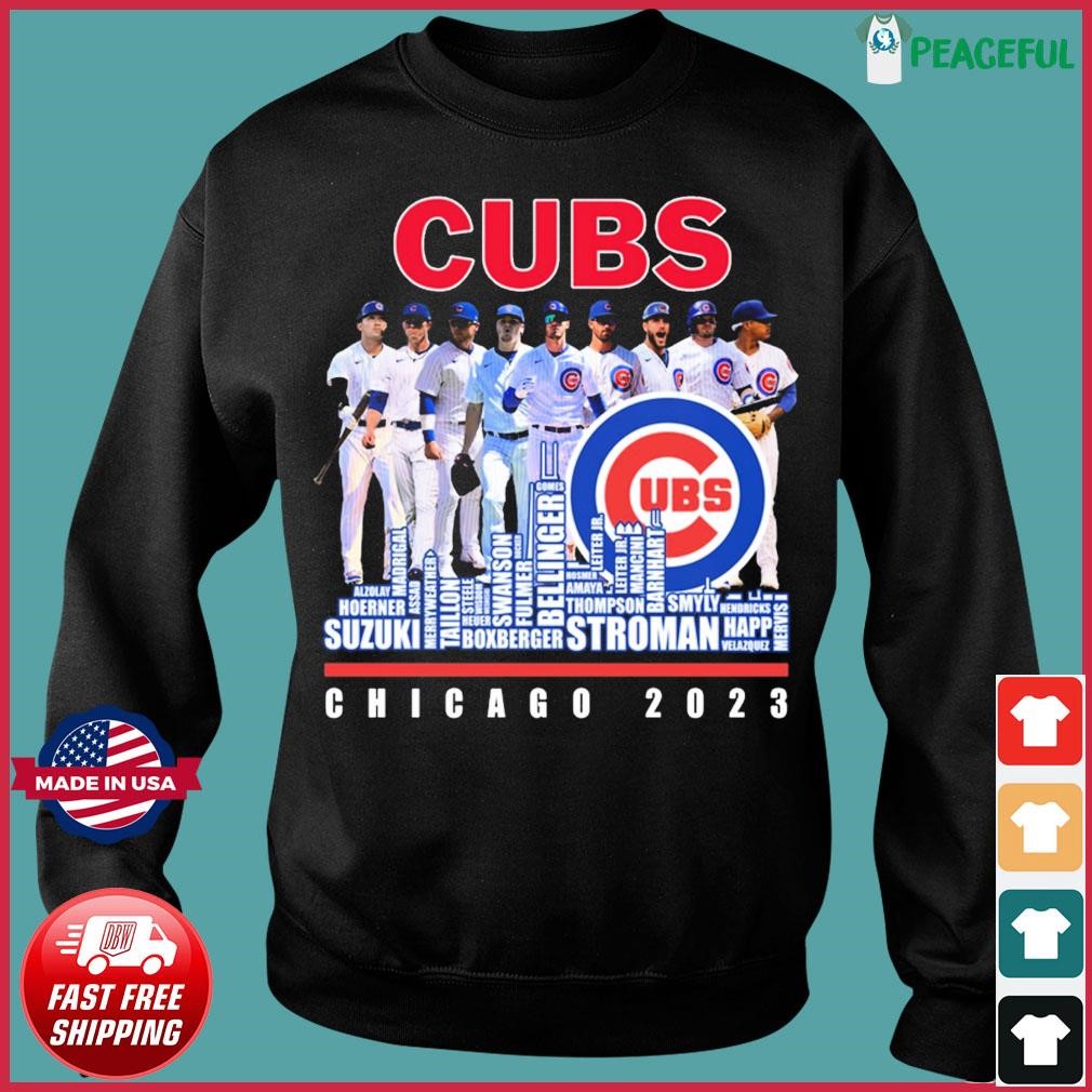 Chicago Cubs Skyline Players Name 2023 Shirt, hoodie, sweater, long sleeve  and tank top
