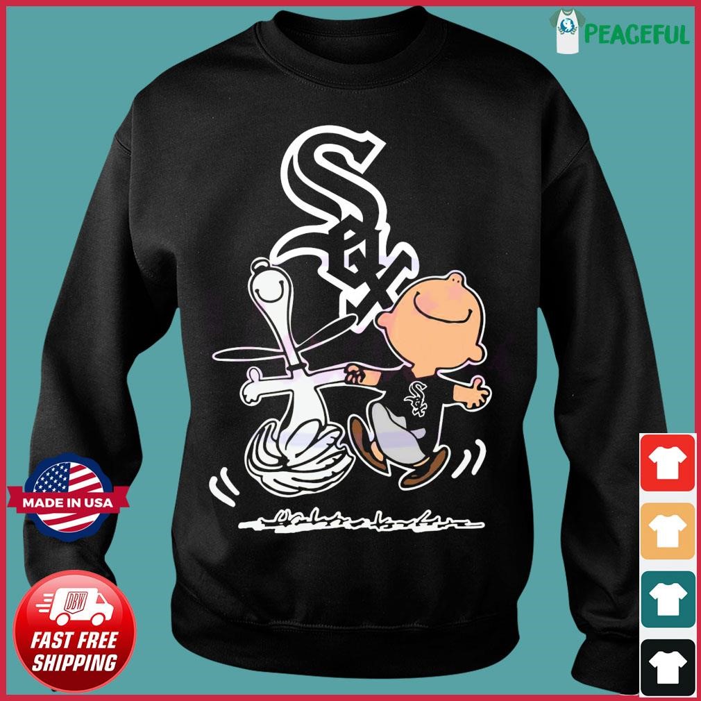 Peanuts Charlie Brown And Snoopy Playing Baseball Chicago White Sox shirt,sweater,  hoodie, sweater, long sleeve and tank top