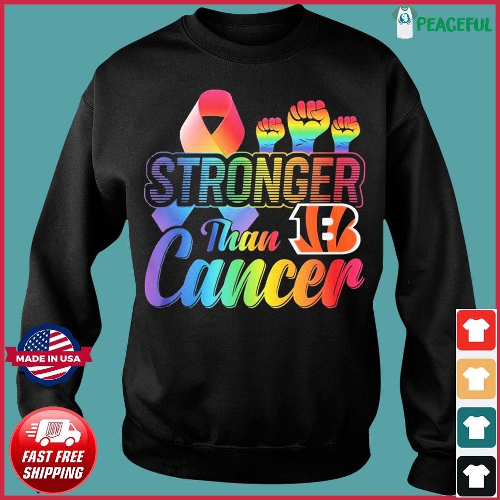 Cincinnati Bengals Stronger Than Cancer shirt, hoodie, sweater