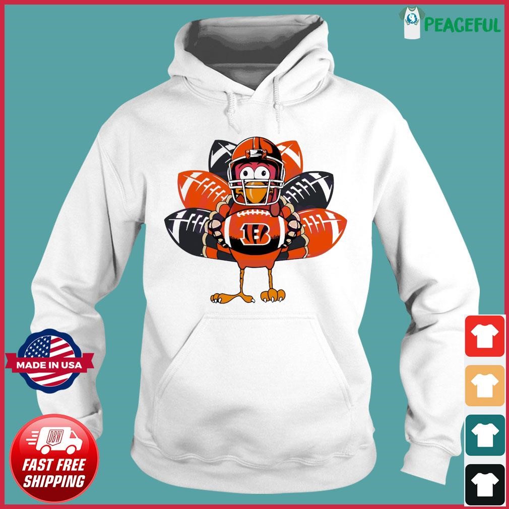 Cincinnati Bengals Turkey Thanksgiving Shirt, hoodie, sweater, long sleeve  and tank top