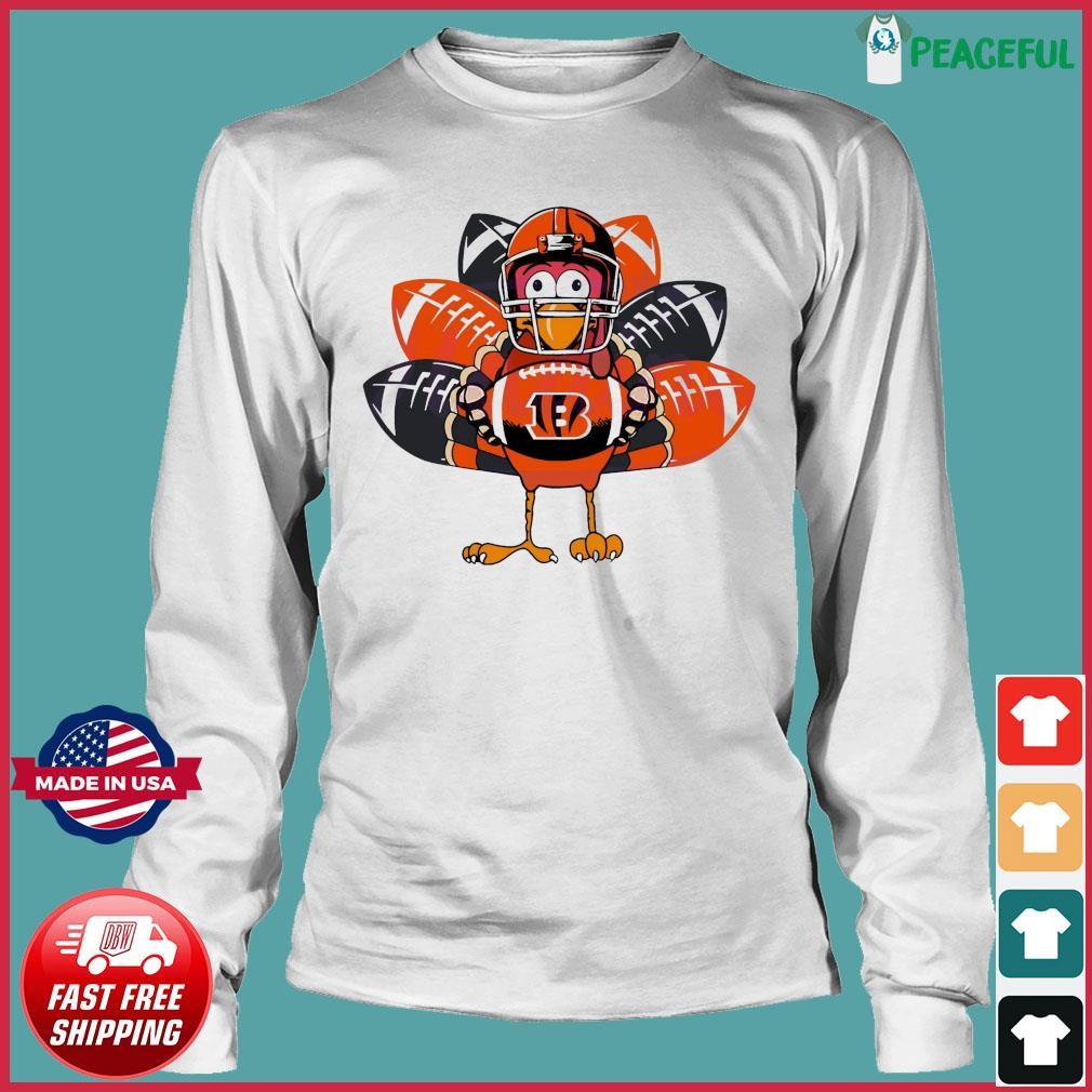 Cincinnati Bengals Turkey Thanksgiving Shirt, hoodie, sweater, long sleeve  and tank top