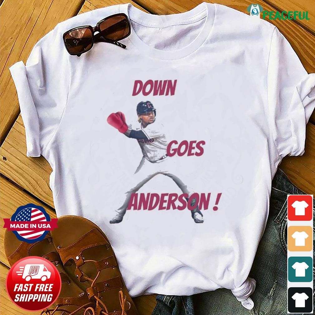 Jose Ramirez Punch Cleveland Guardians Down Goes Anderson shirt