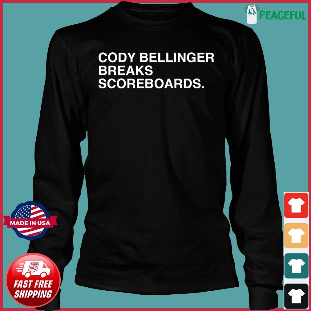 Cody Bellinger Breaks Scoreboards Shirt, hoodie, sweater, long sleeve and  tank top